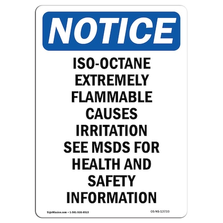 OSHA Notice, 10 Height, 14 Width, Rigid Plastic